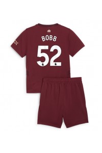 Manchester City Oscar Bobb #52 Babytruitje 3e tenue Kind 2024-25 Korte Mouw (+ Korte broeken)